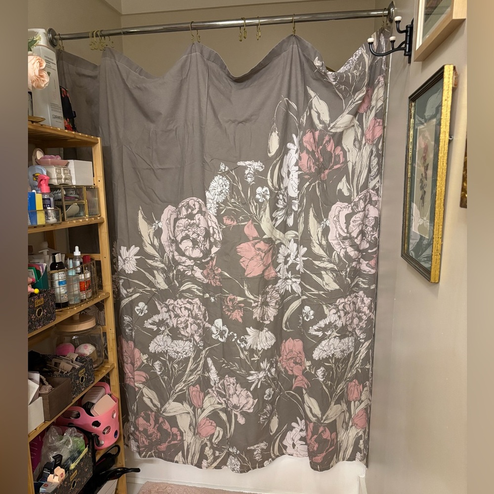 Opalhouse Floral 100% Cotton Shower Curtain